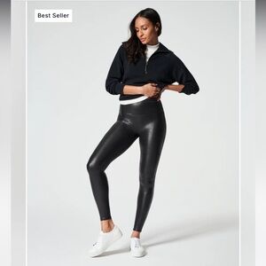SPANXshape™ Faux Leather Leggings